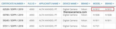 尼康又注册一款新相机